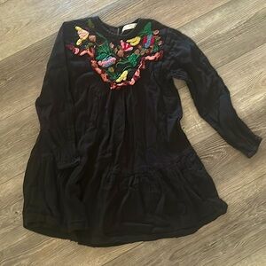 Zara embroidered dress girls size 10